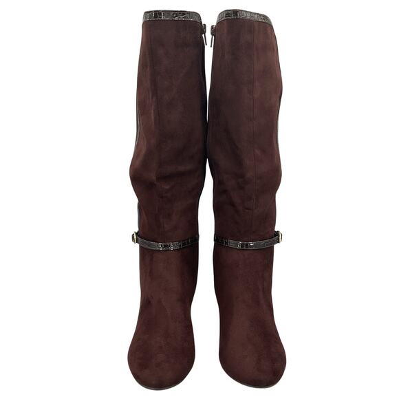 NEW Jones New York Women’s Isalee Knee High Dress Boots Brown Size 8M WC - Picture 4 of 10